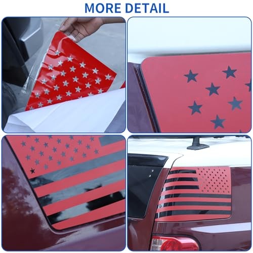Compatible with Toyot@ FJ Cruiser 2007-2017 Tailgate Side Window American Red