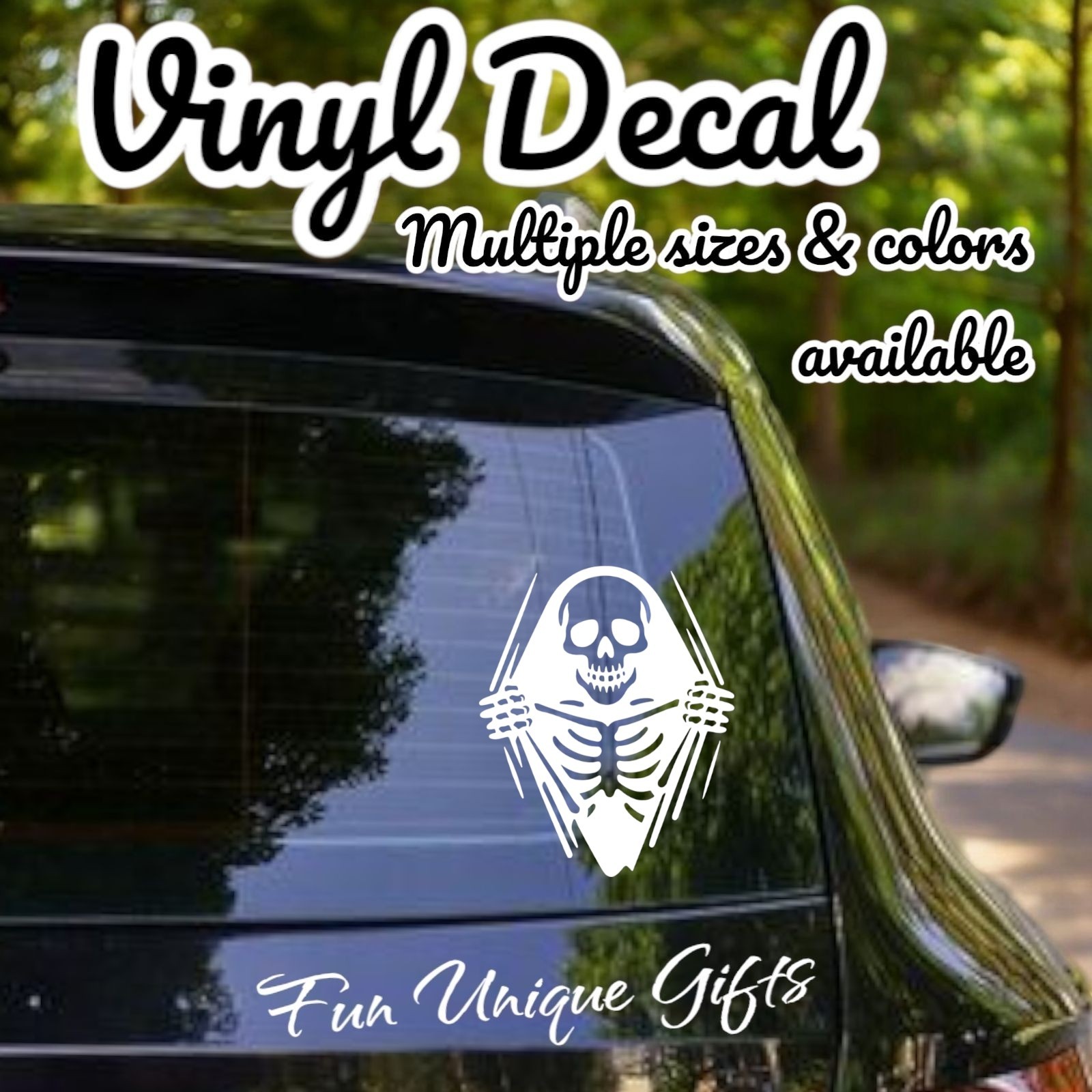 Skeleton Tear Vinyl Decal Sticker -Multiple Colors & Sizes- FREE SHIPPING