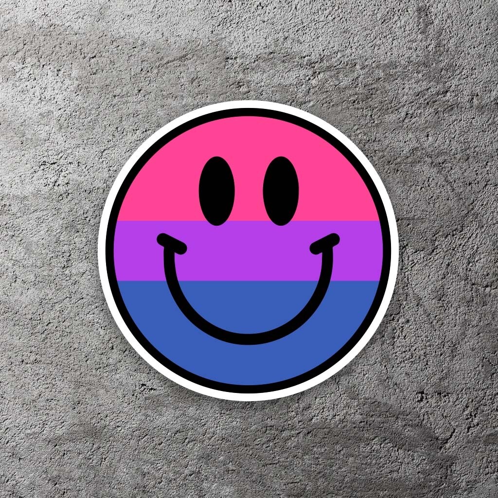 Bisexual Flag Vinyl Sticker 3.5" Wide – Includes Two Stickers