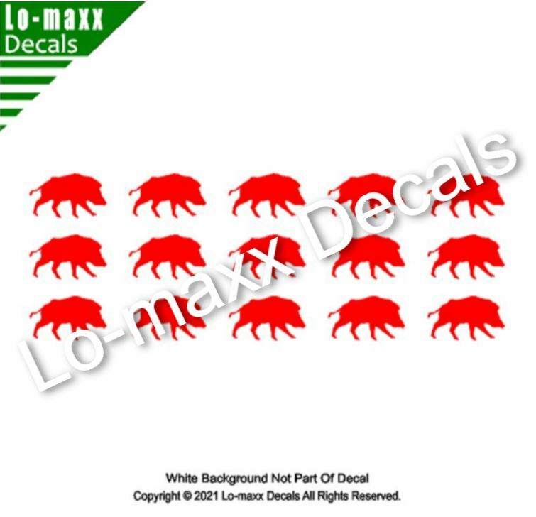 Wild Pig Boar Hunting Kill Markings Car Truck Window Die Cut Vinyl Decal