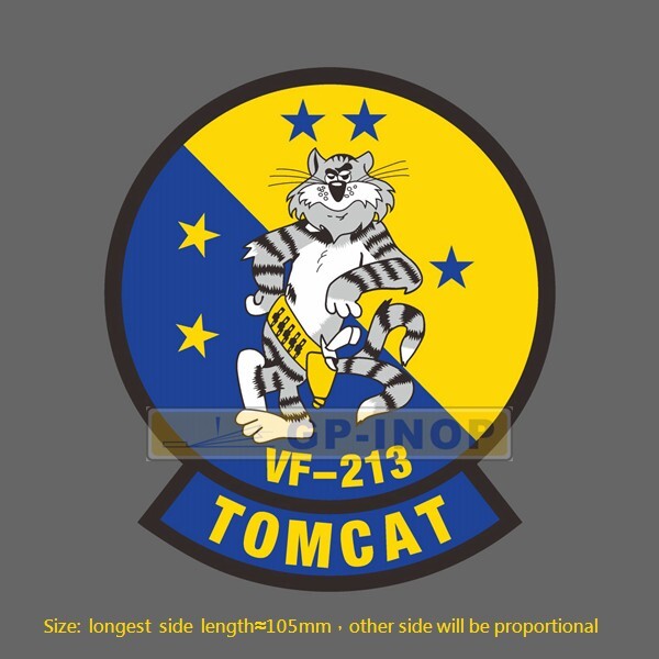 F-14 VF-213 TOMCAT Vinyl Sticker Luggage laptop Car Motocycle Skatebord