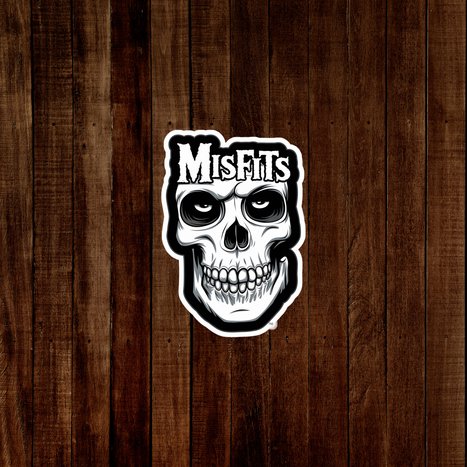Misfits Skull Logo Sticker – Punk Rock Band Decal Graphic #2385