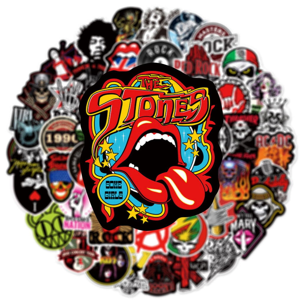 100/50 Punk Rock Music Band Rock and Roll Sticker Packs
