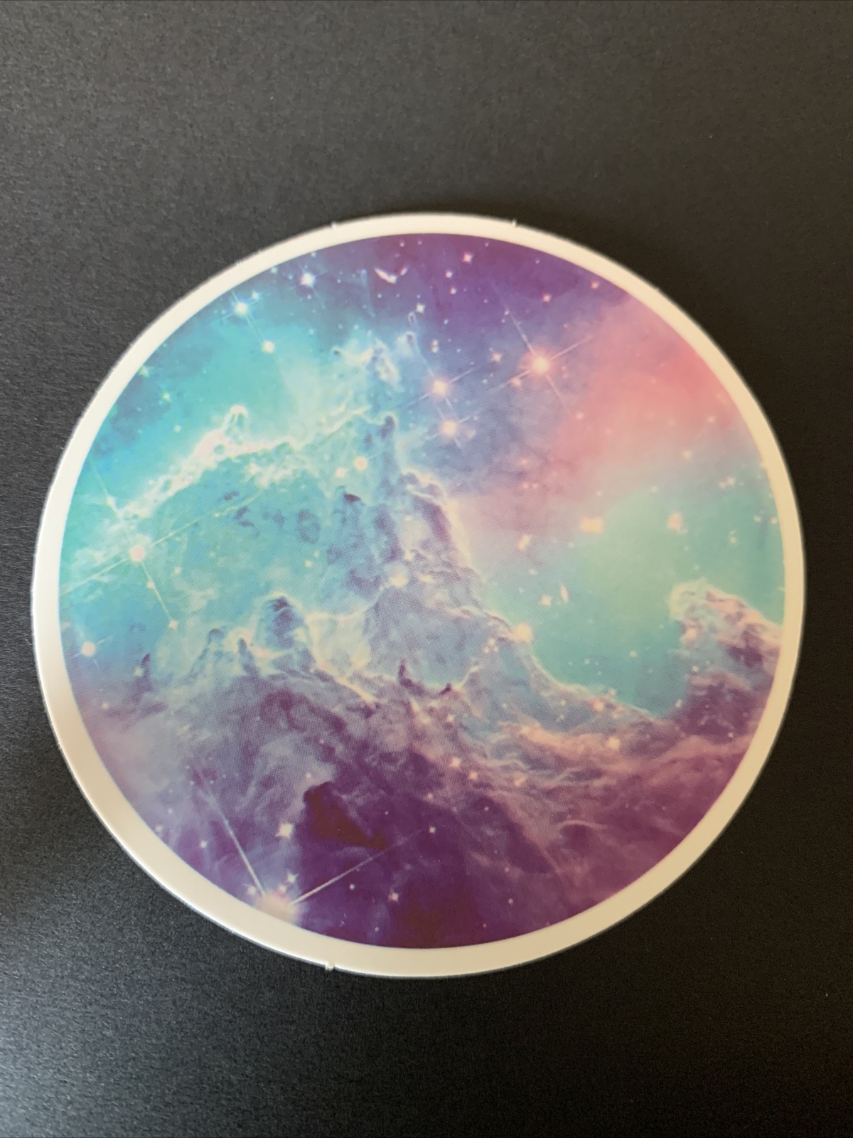 Purple Space Circular Sticker 💜✨Laptop Hydroflask Skateboard Decal