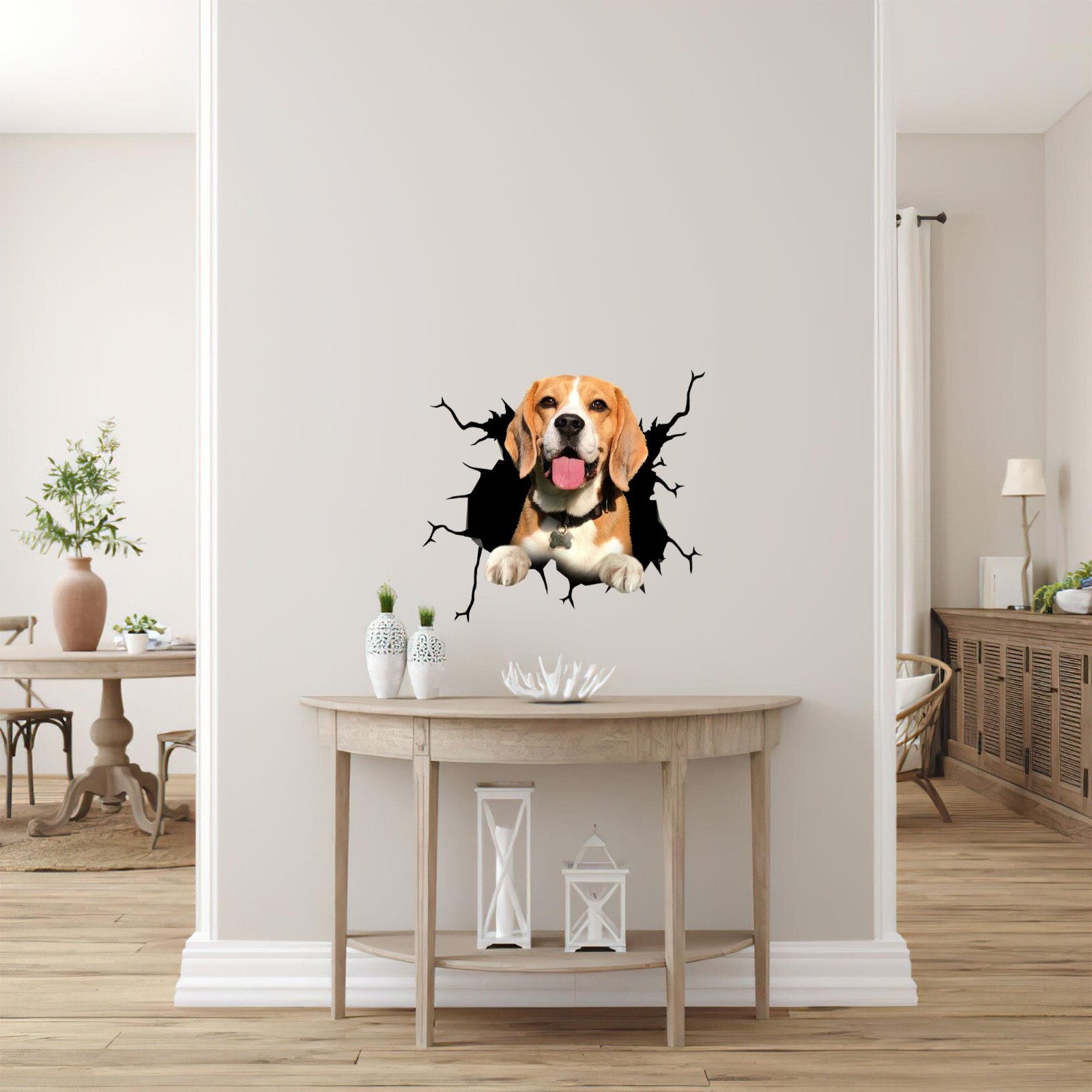 Beagle Bumper Stickers Cars Beagle Dog Gift Funny Face Window Cars Decal