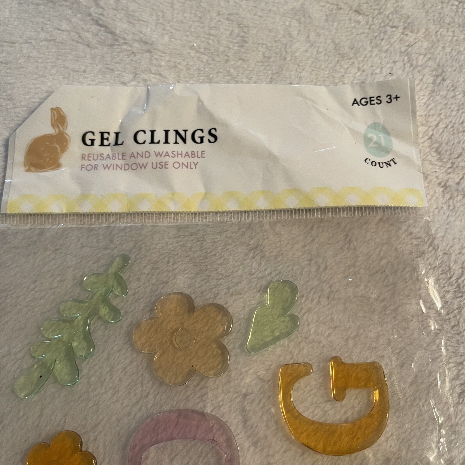 Window Gel Clings Hello Spring Flowers Teacher Supply Decor