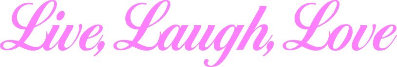Live Laugh Love Car Vinyl STICKER DECAL Style1