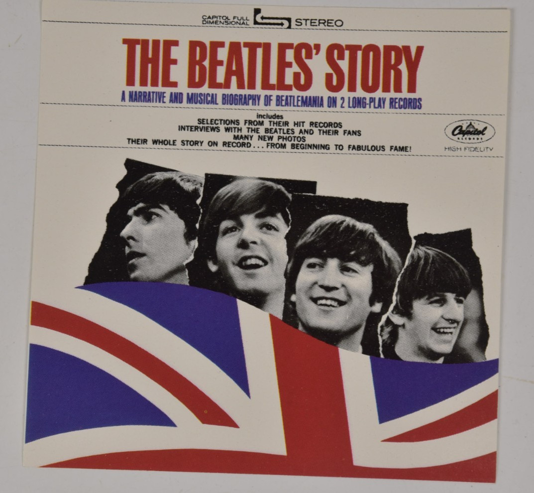 Vintage The Beatles' Story Album Cover Art 6" Art Print 45 Record Paper ONLY