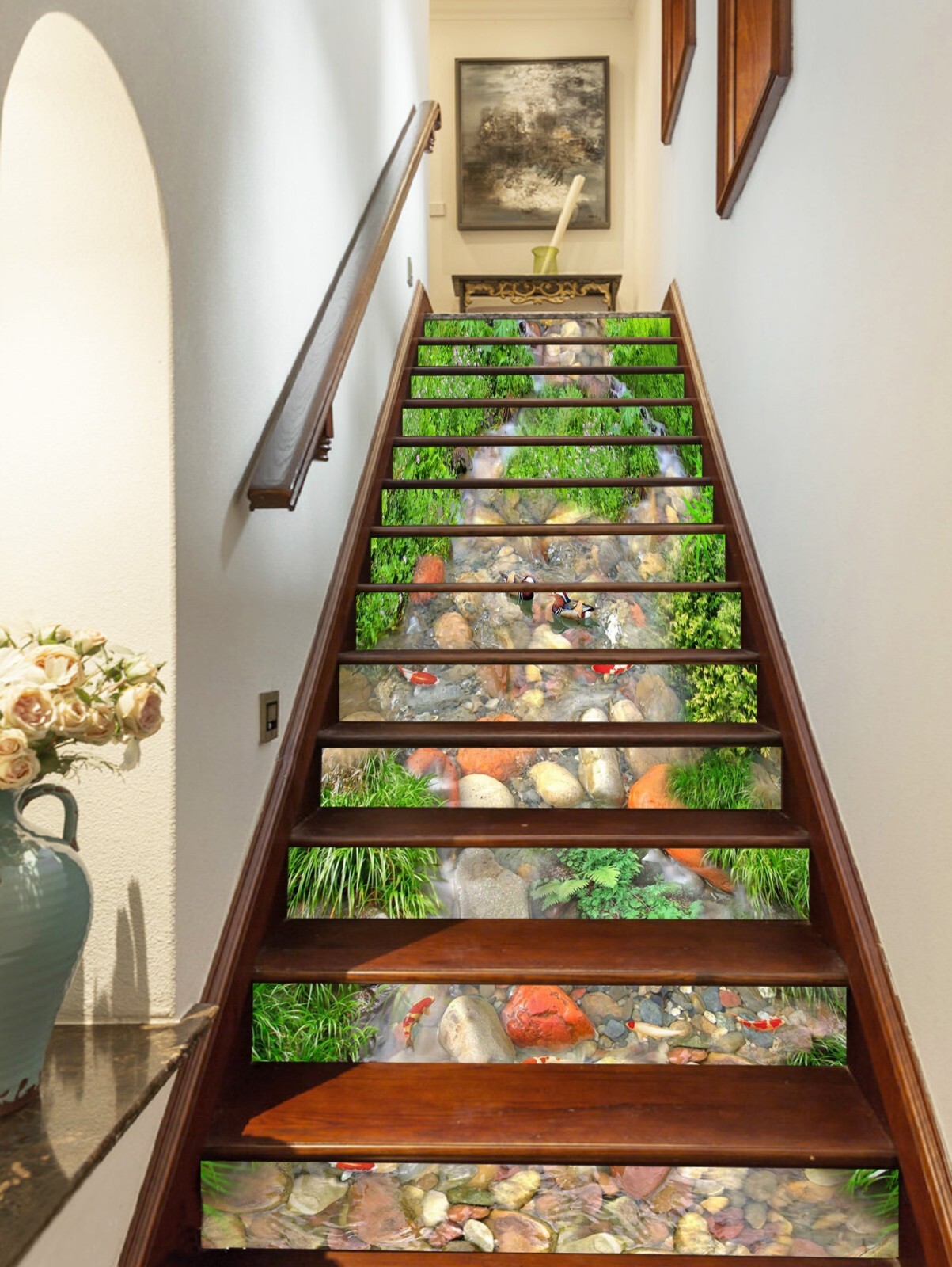 3D Stone Creek AZ1243 Stair Risers Decoration Mural Vinyl Wallpaper Kay
