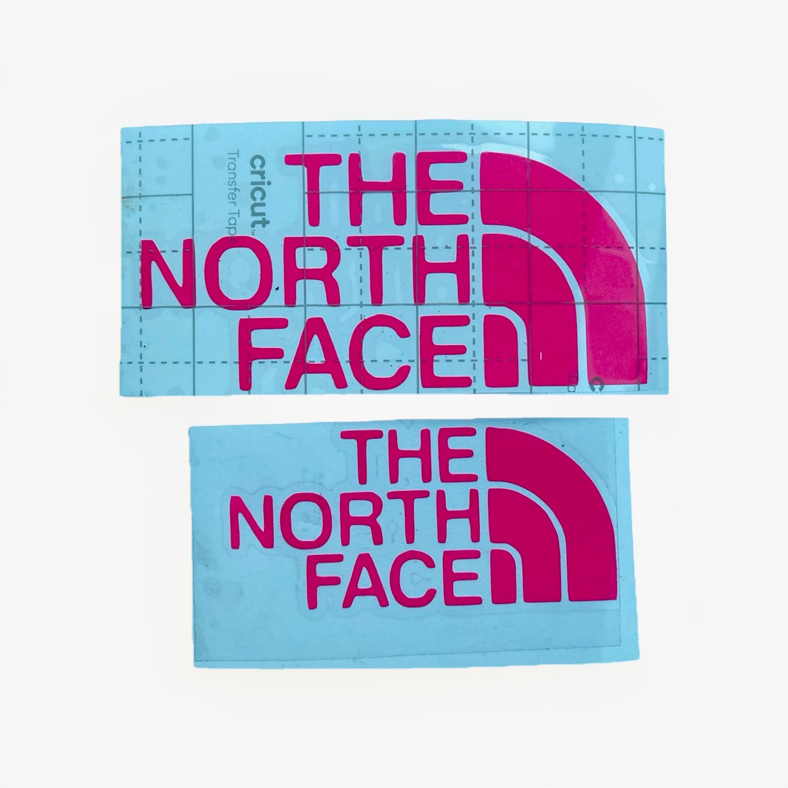 The Northface Vinyl Decals Hot Pink Set Of 2