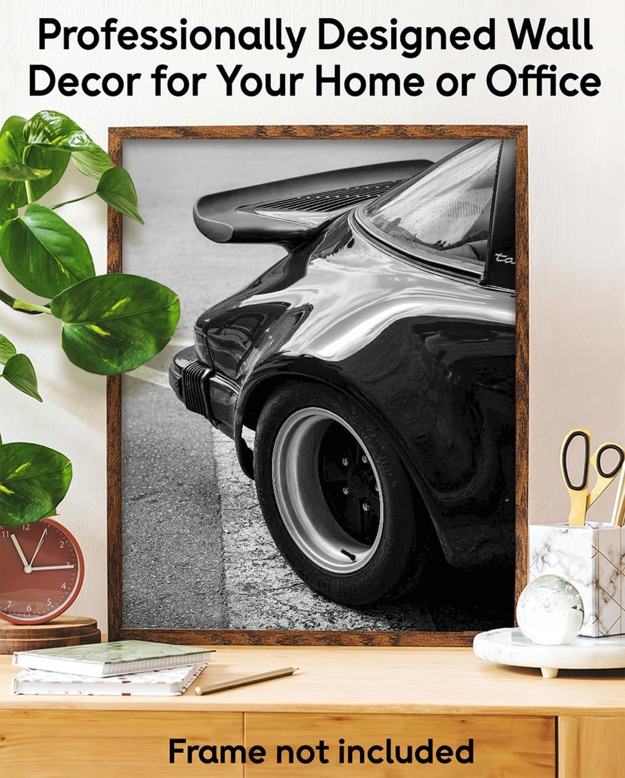 Porsche 911 Fin – Luxury Car Photography 11×14 Unframed Print, Sleek Curves, …