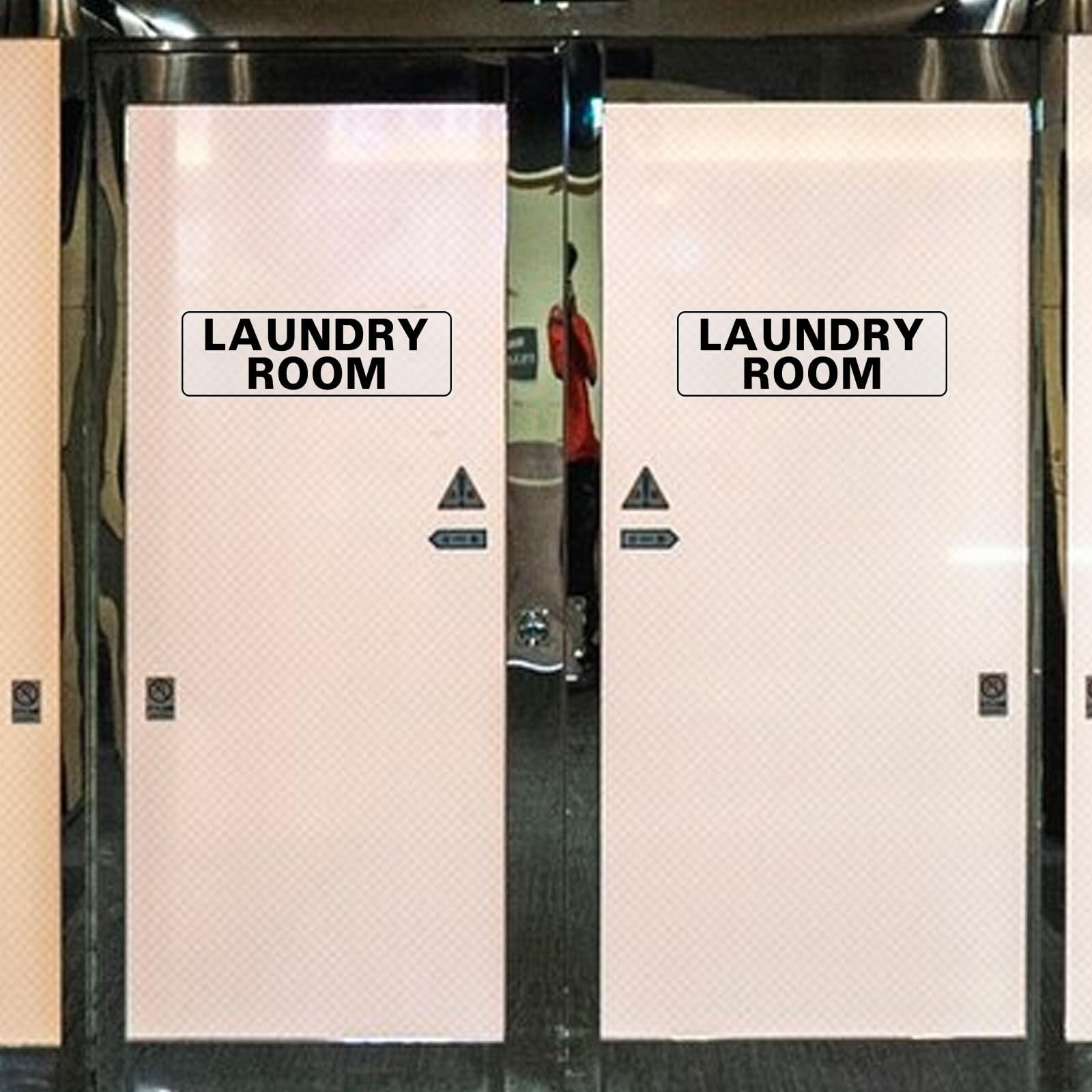 Laundry Room Sticker 12 × 4 Inches Vinyl Self-Adhesive Wall Art Decal Trend