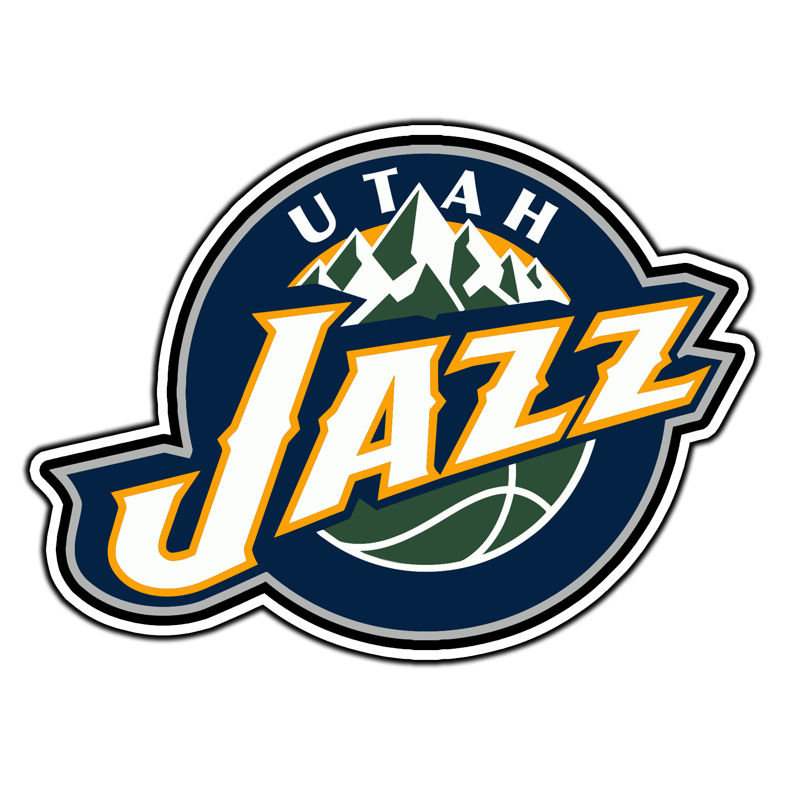 Utah Jazz Logo #6 Basketball Sticker Waterproof Vinyl Decal Die-Cut Car