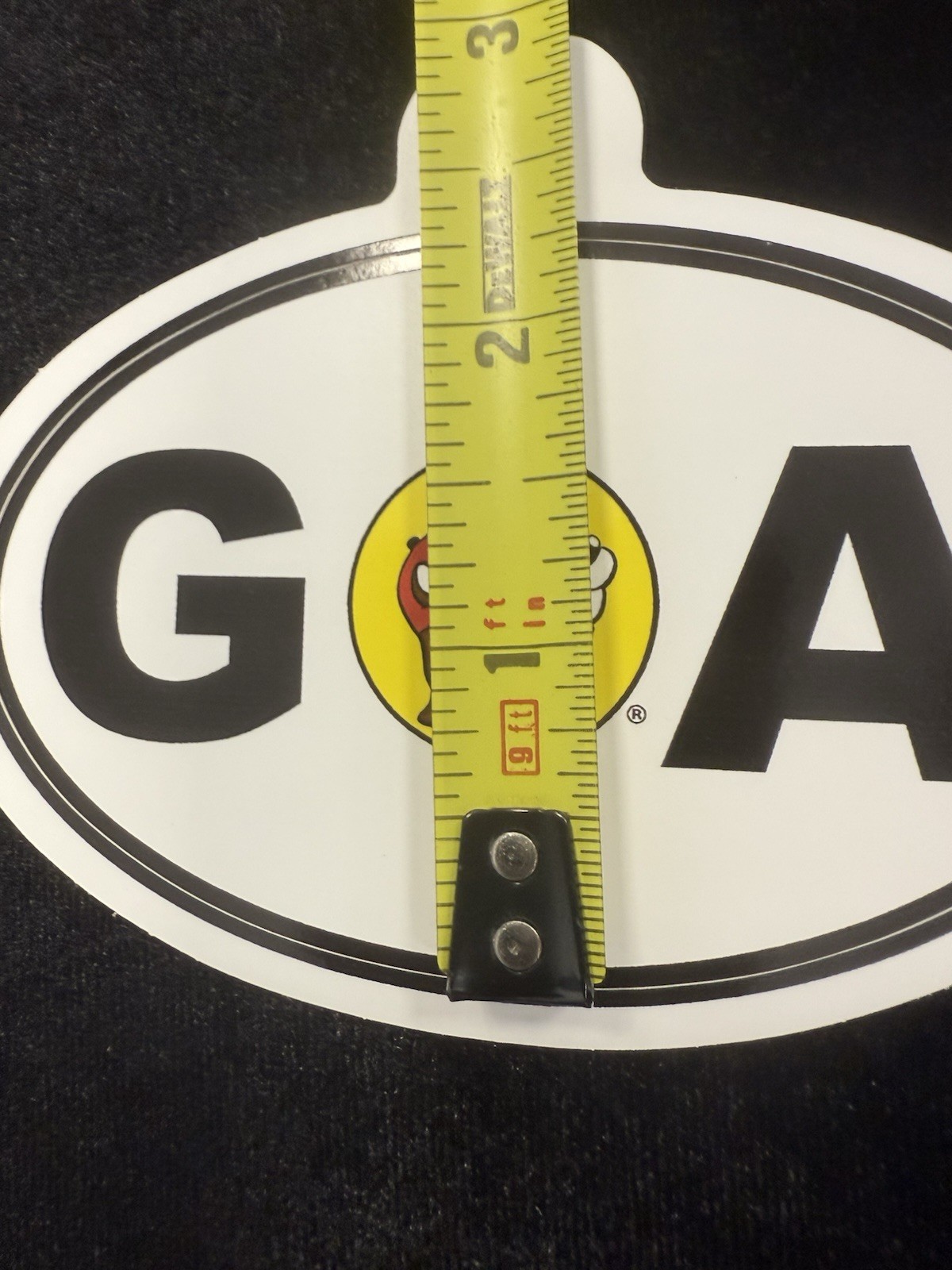 Buc-ee's Logo Georgia Oval Sticker 3 3/4” X 2 3/8”
