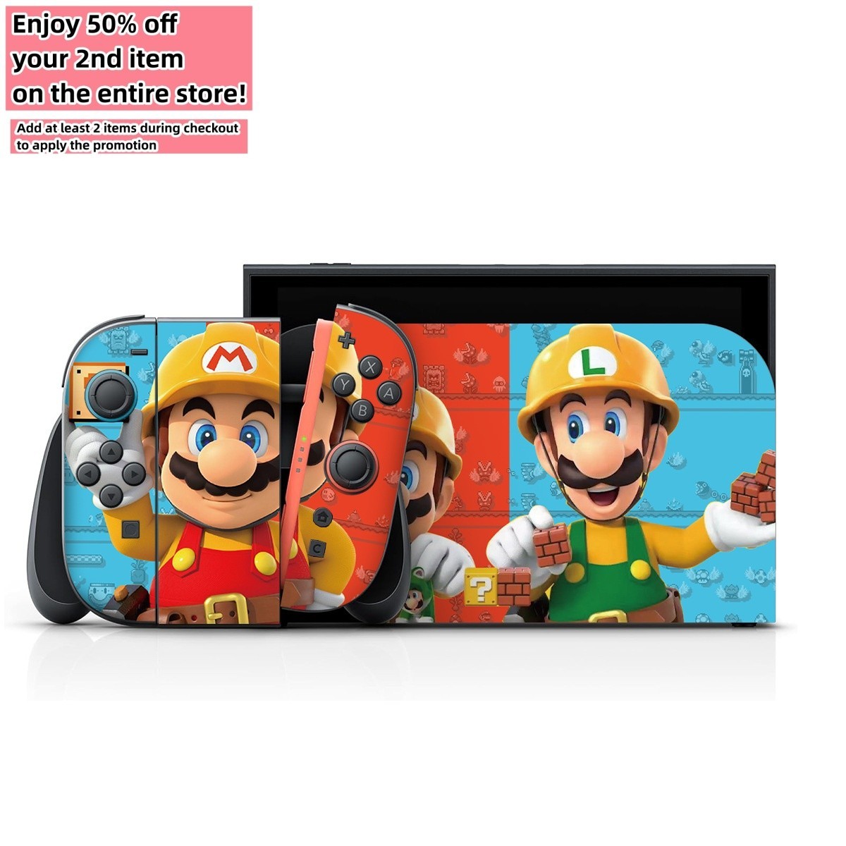 Vinyl Decal Skin Sticker for Nintendo Switch 2 Console + Joy-Con + Dock