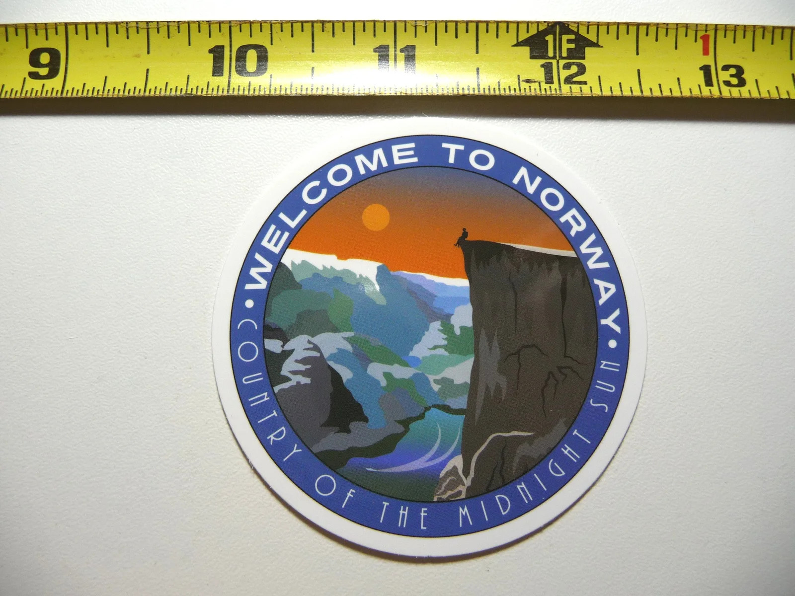 WELCOME TO NORWAY SMALL STICKER DECAL CAMPING S HIKE HIKING NATURE ADVENTURE