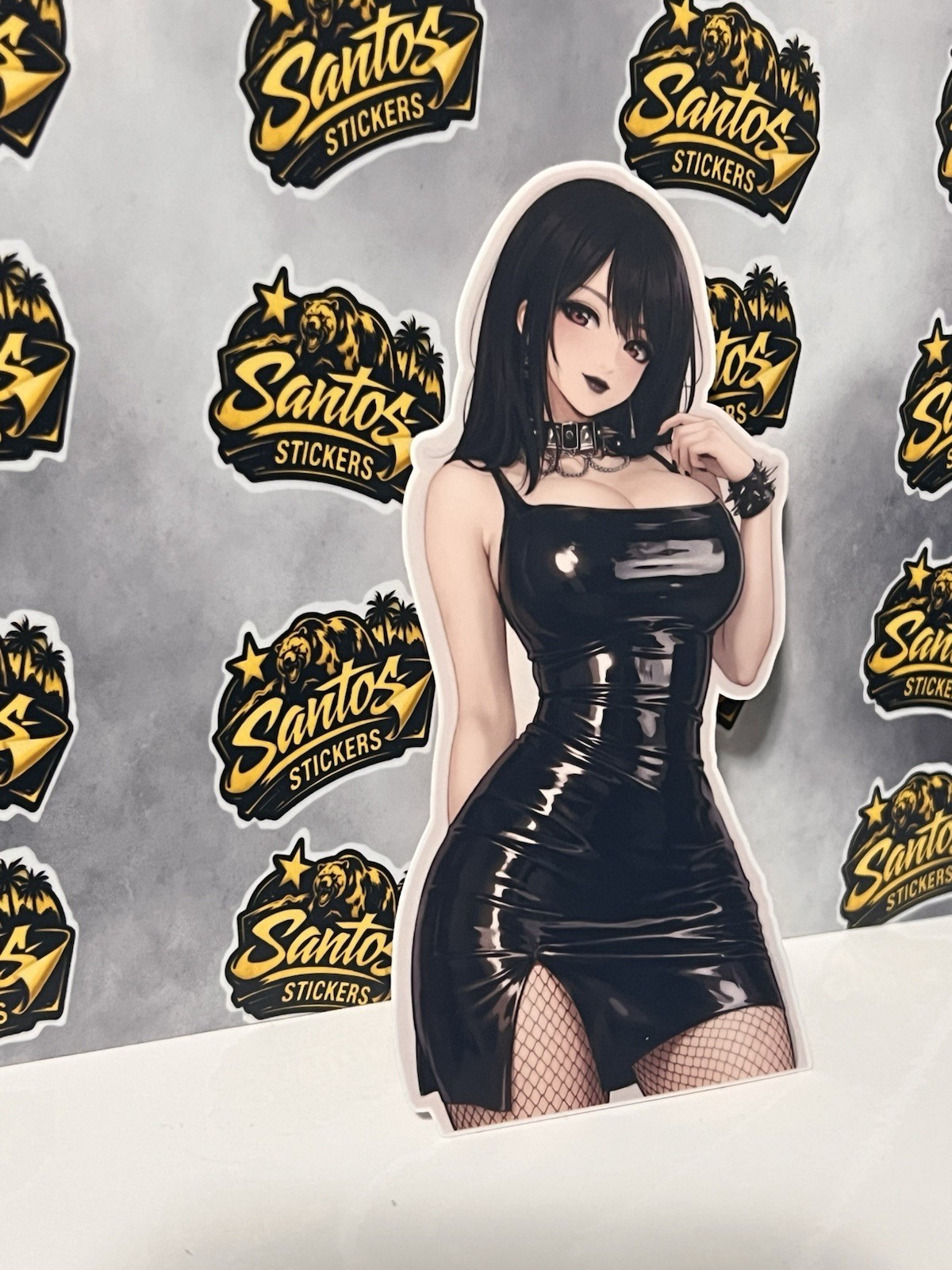 Anime goth girl Sticker , goth girl , 5×2.5