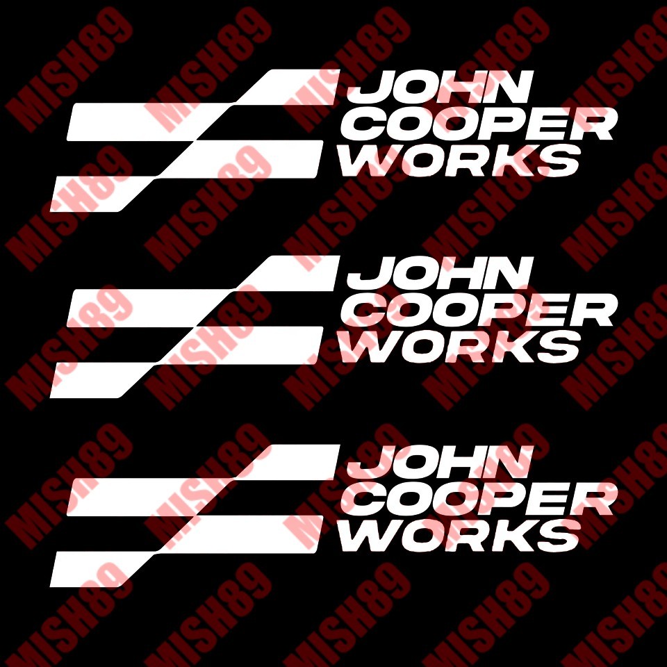 Mini Cooper Decal John Cooper Die Cut Vinyl Sticker John Cooper Autograph