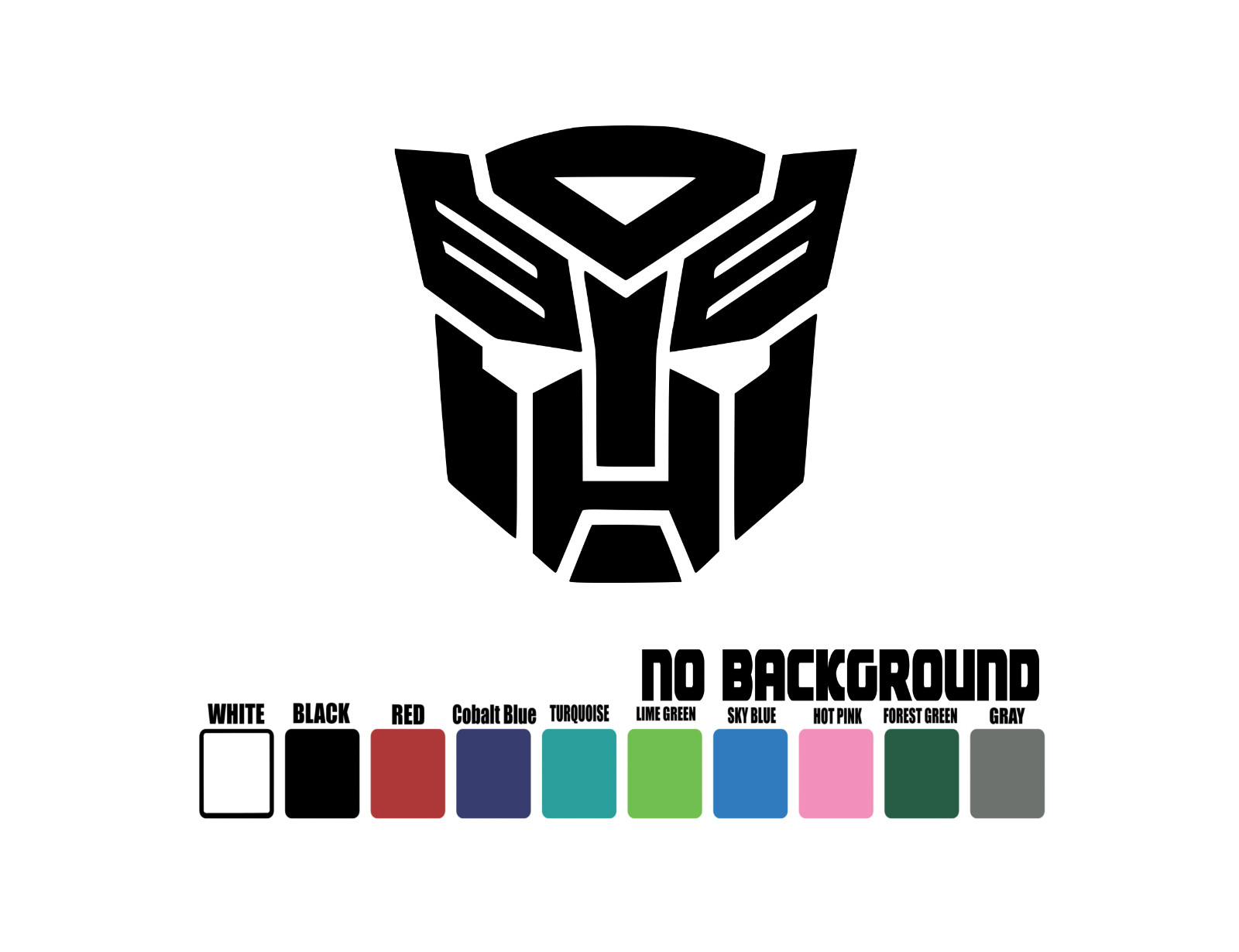 Transformers Autobot Decal Sticker Vinyl – Car Truck Window Wall Decor Laptop