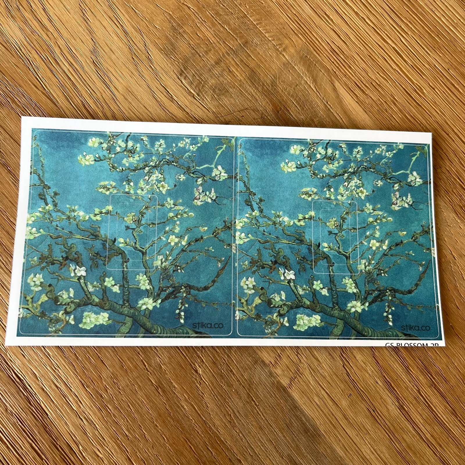 Pack of 2 Almond Blossom, Vincent Van Gogh Art Design for Single Light Switch
