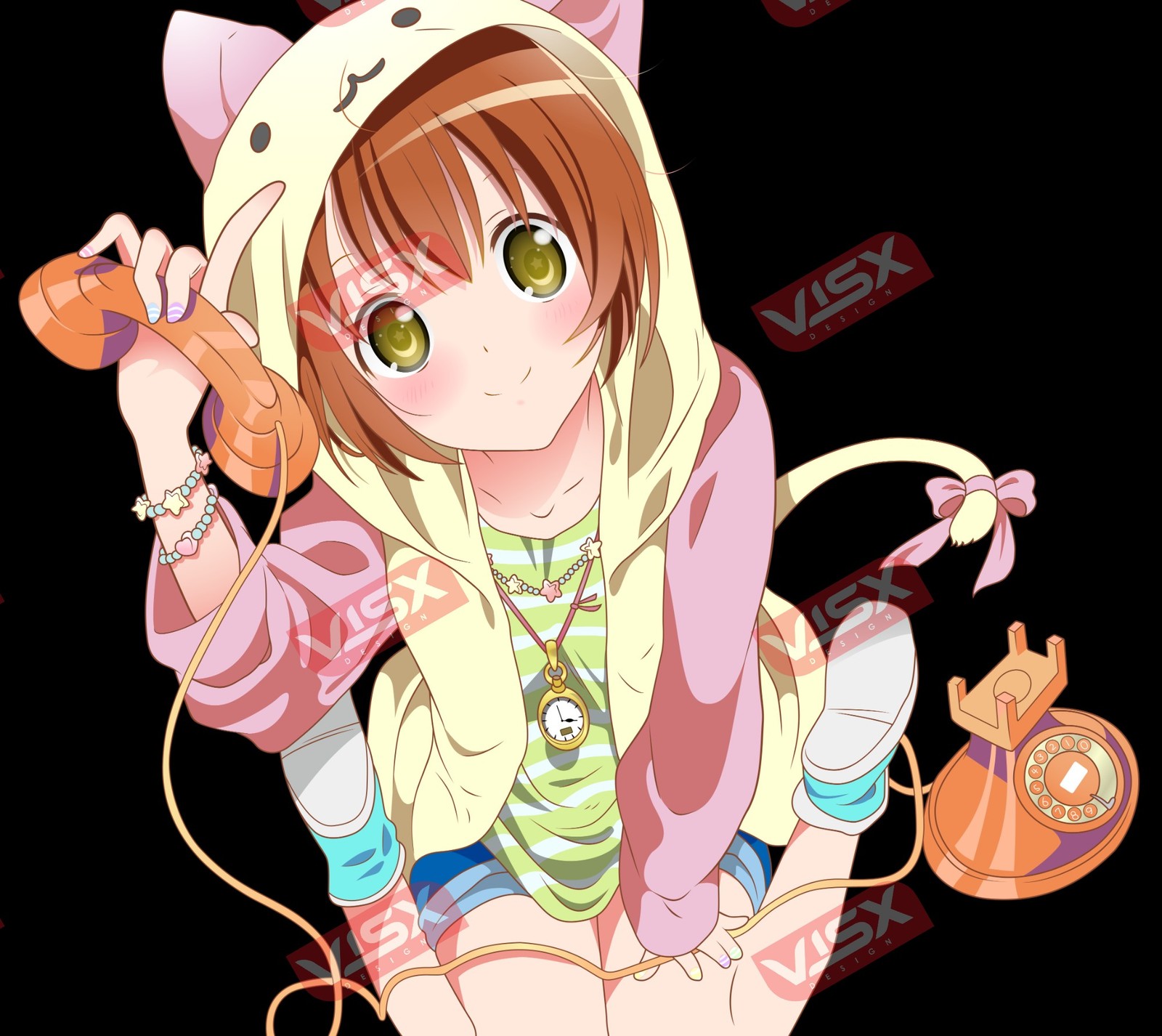 Rin Hoshizora Love Live Anime Bumper Sticker Peeker Car Decal Vinyl Waifu