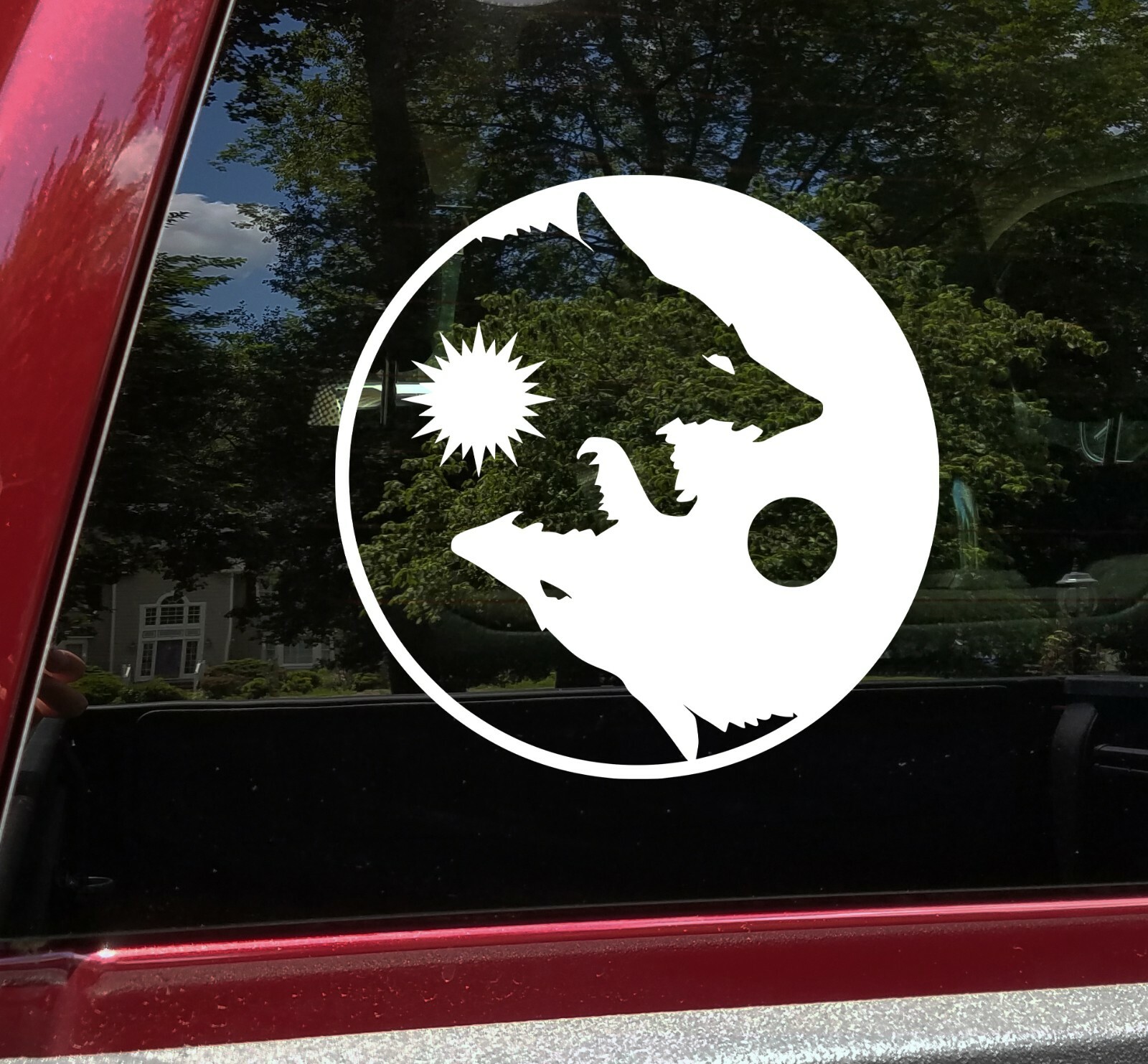 Skoll Hati Fenrir Vinyl Decal – Viking Wolf Yin Yang Sun Moon – Die Cut Sticker