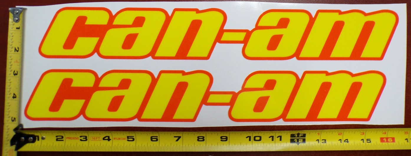 CAN-AM MAVERICK X3 R GRAPHIC DECAL STICKER USA MADE YELLOW ORANGE SOLID THICK
