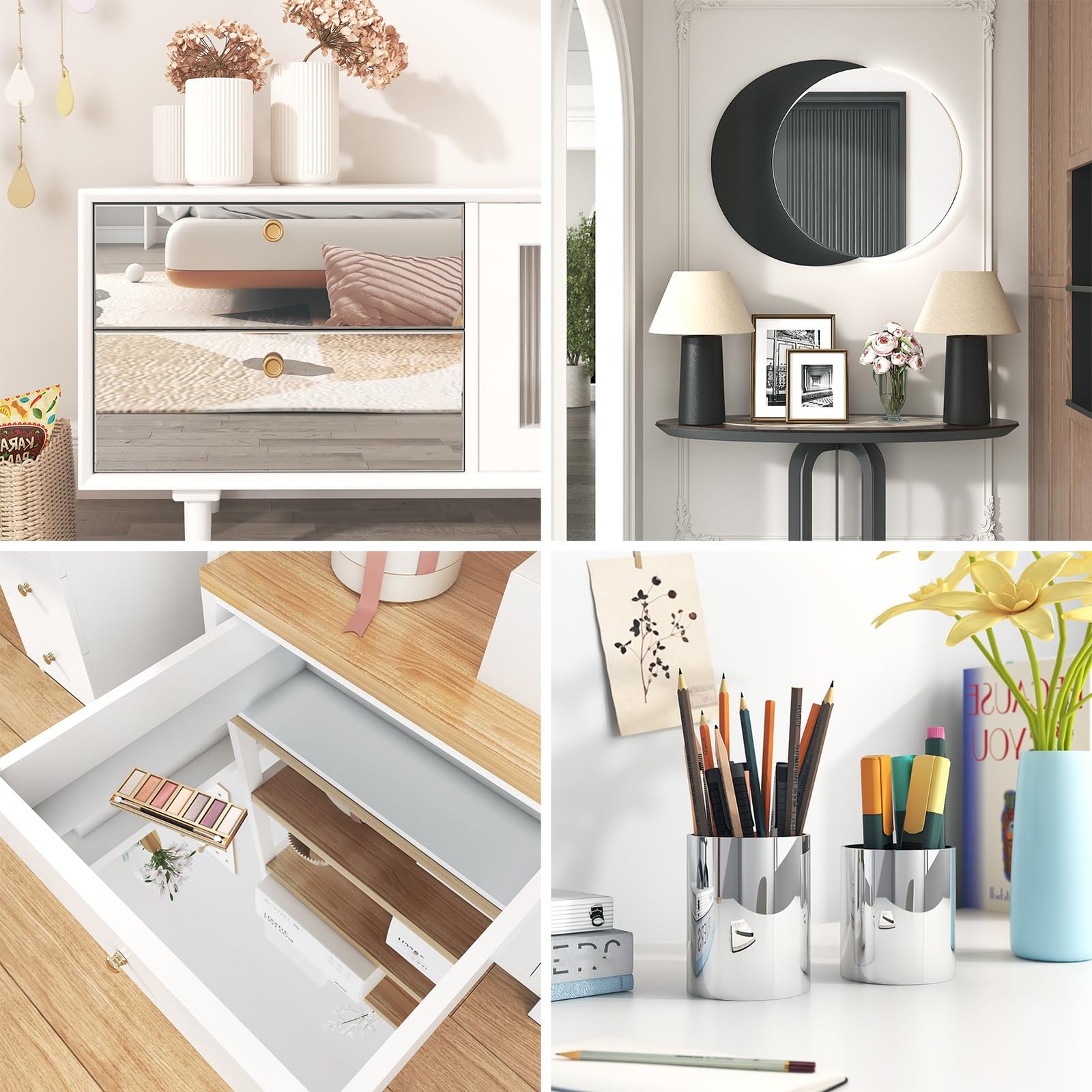 Mirror Sticker for Wall Wallpaper Peel and Stick Self Adhesive Removable Acrylic