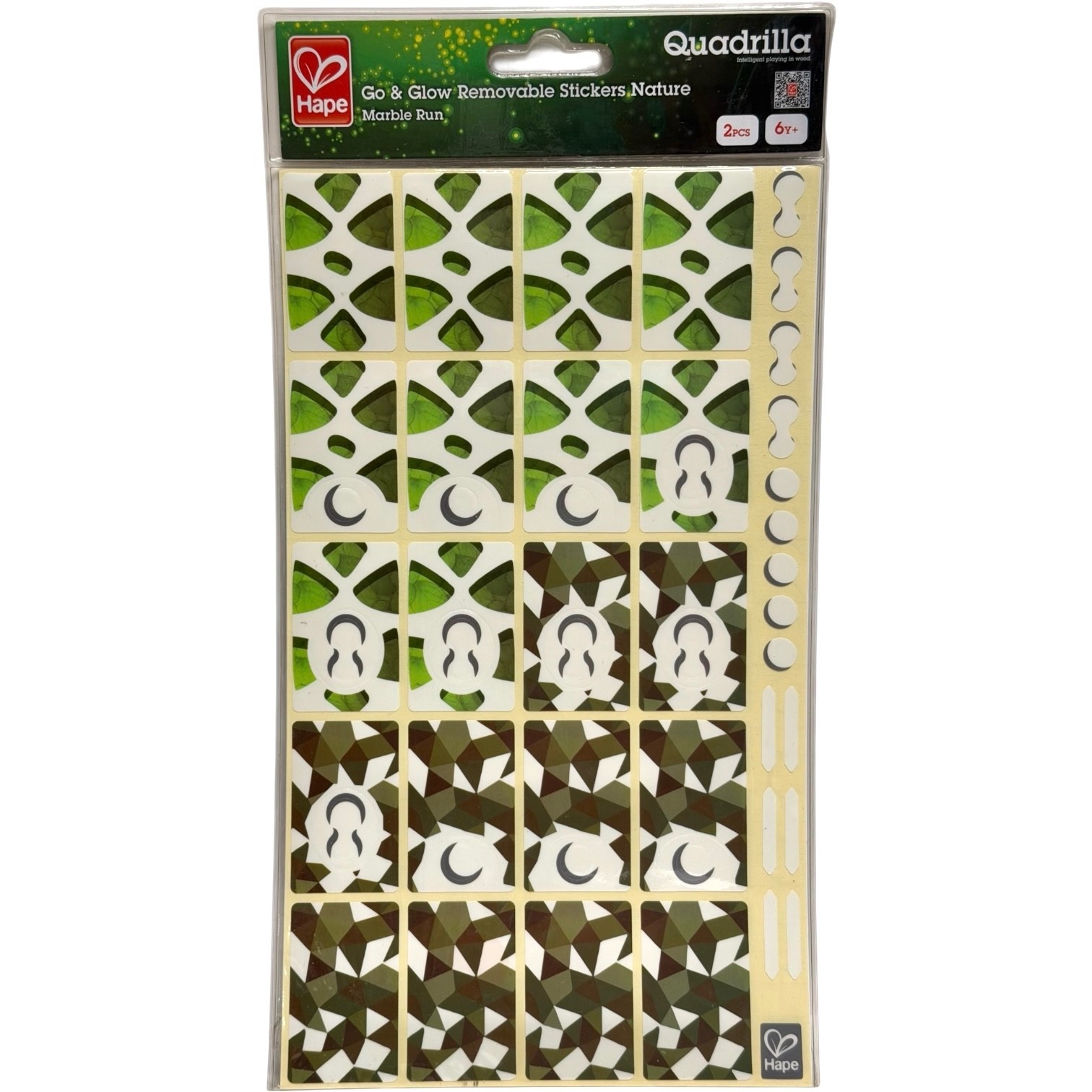 Quadrilla Go & Glow Removable Stickers Nature