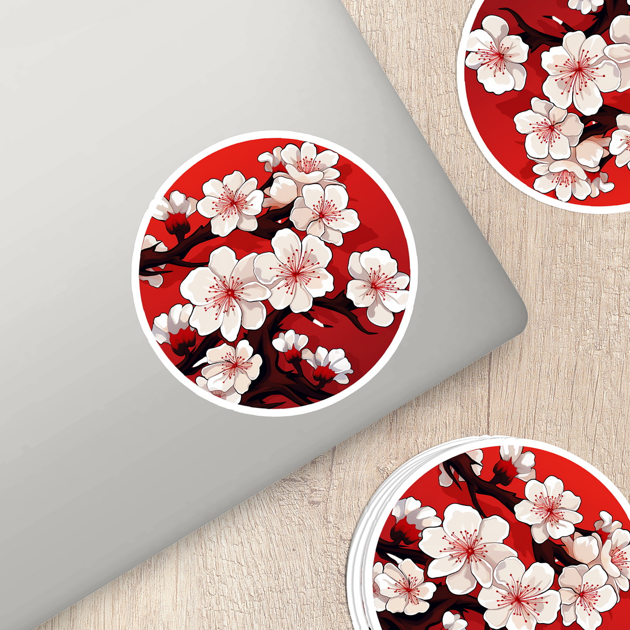 Cherry Blossom Vinyl Sticker – Embrace Nature's Beauty Anywhere You Go!
