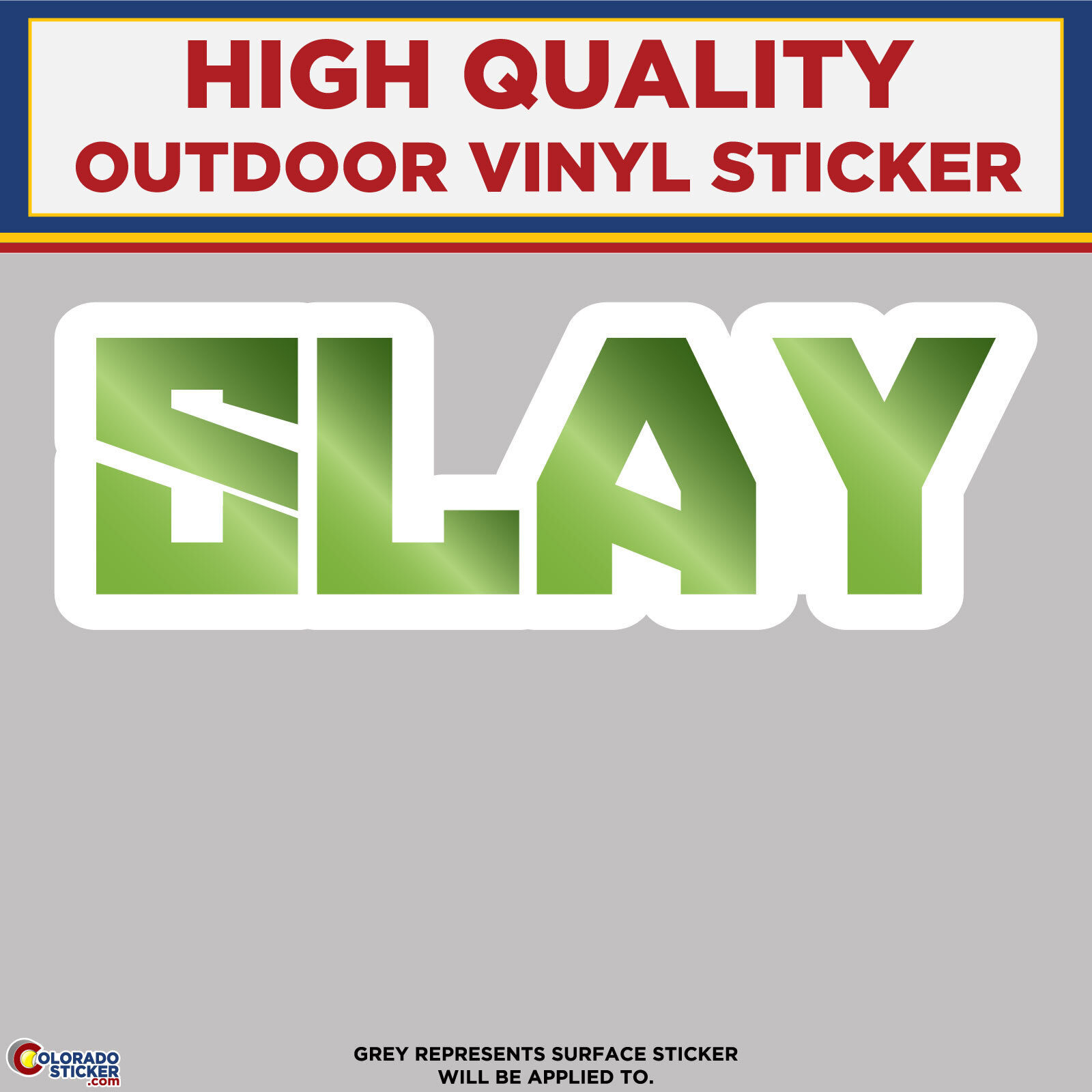 SLAY, High Quality Vinyl Sticker Decals