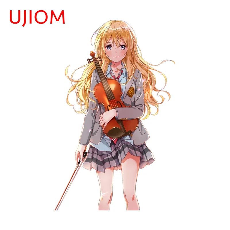 UJIOM Kaori Miyazono Death Wall Sticker Fashionable Anime Girl Decal Creative