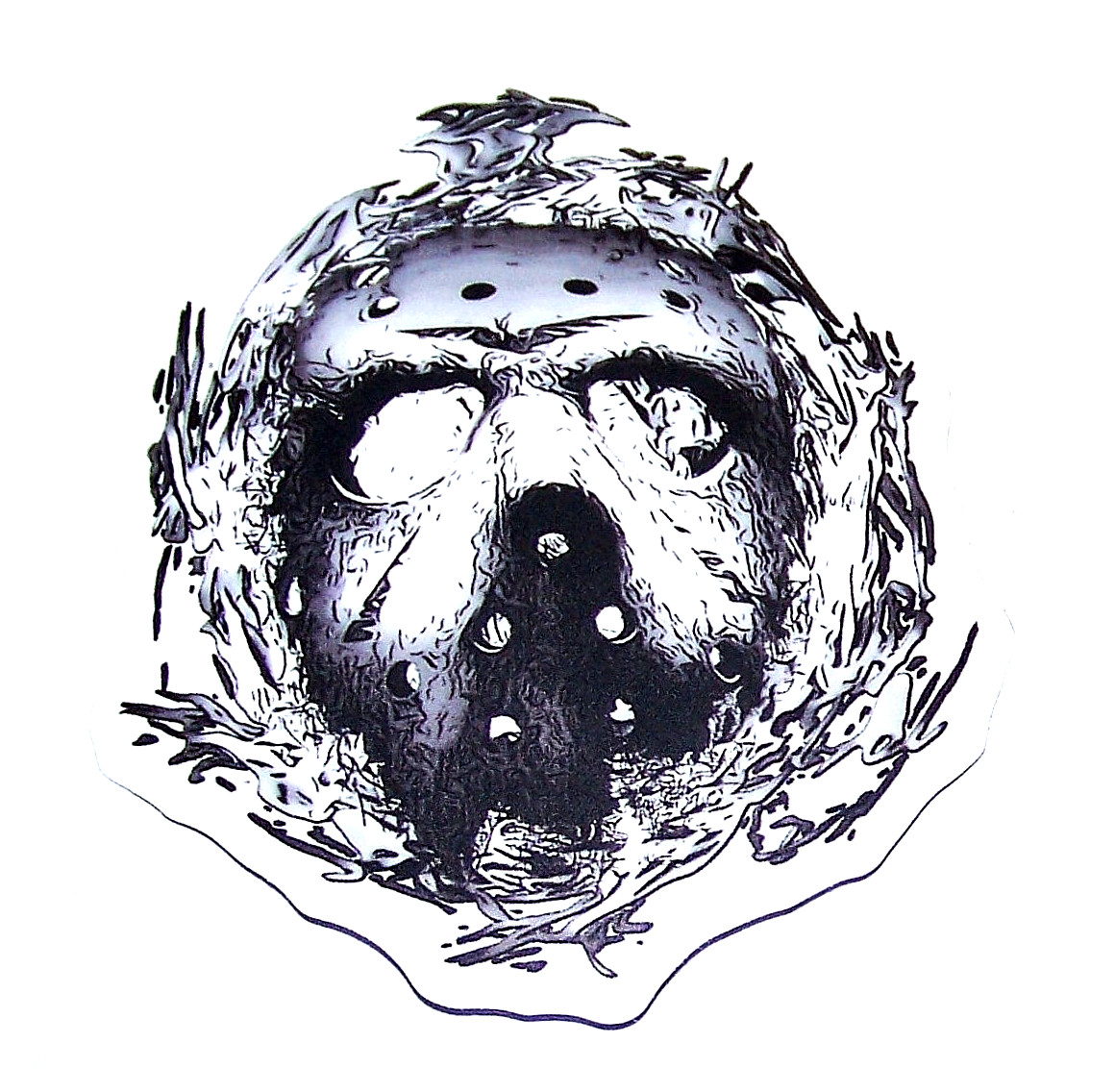Friday the 13th Cut Sticker Decal Movie Horror Film JASON VORHEES
