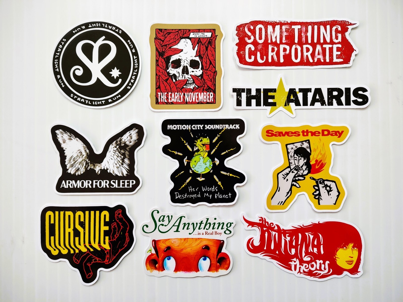 Emo Sticker Pack 3 (10) Say Anything Juliana Theory Ataris Saves The Day