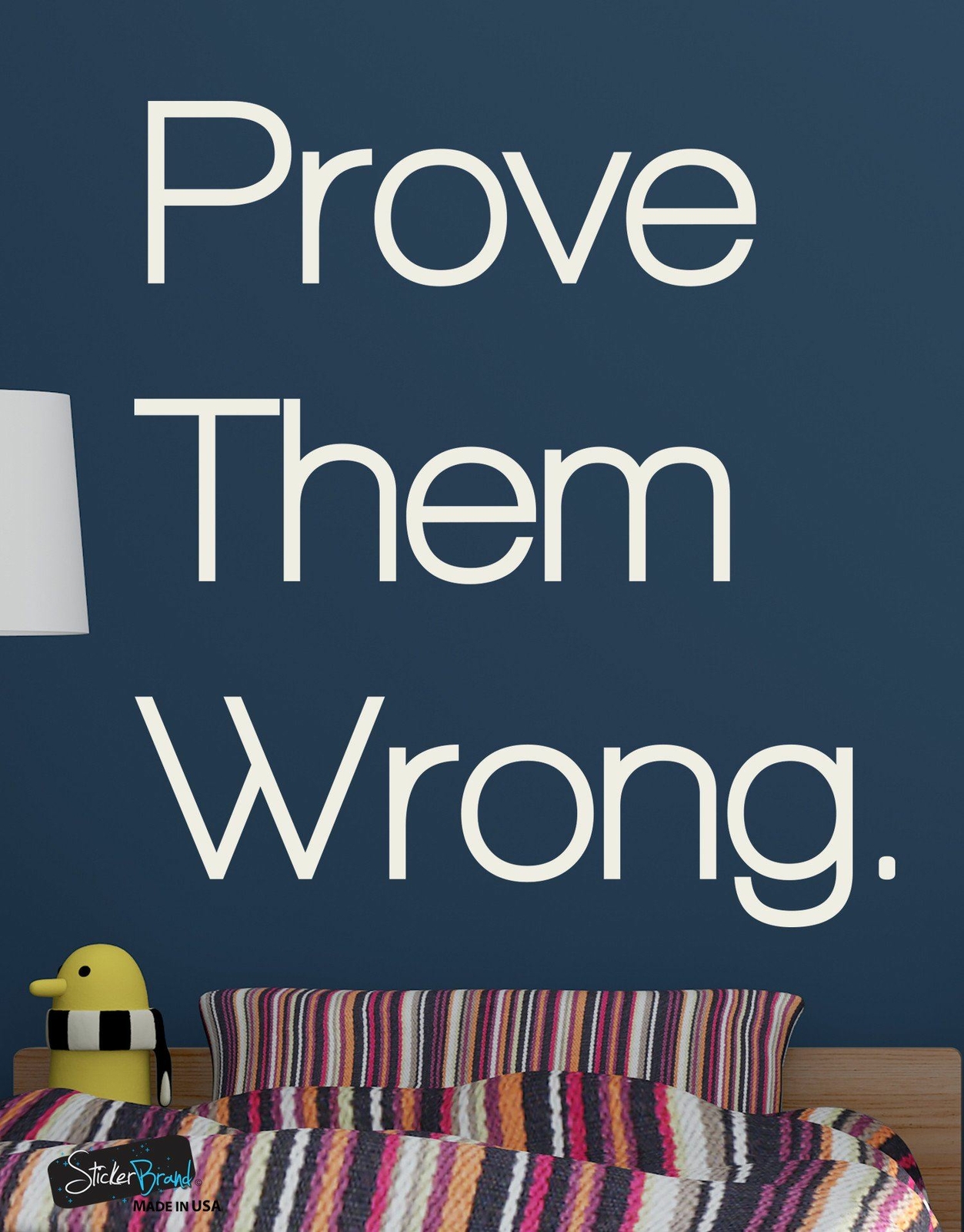 Prove Them Wrong Motivational Quote Vinyl Wall Decal Sticker #6072
