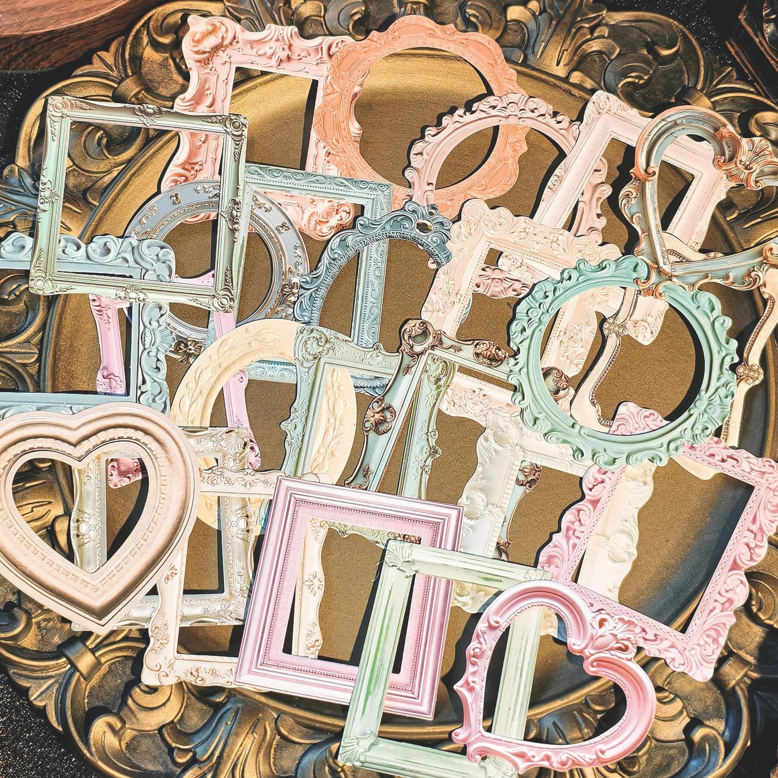 100 Pcs Vintage Frame Decorative Stickers – Scrapbooking Supplies for Planner…