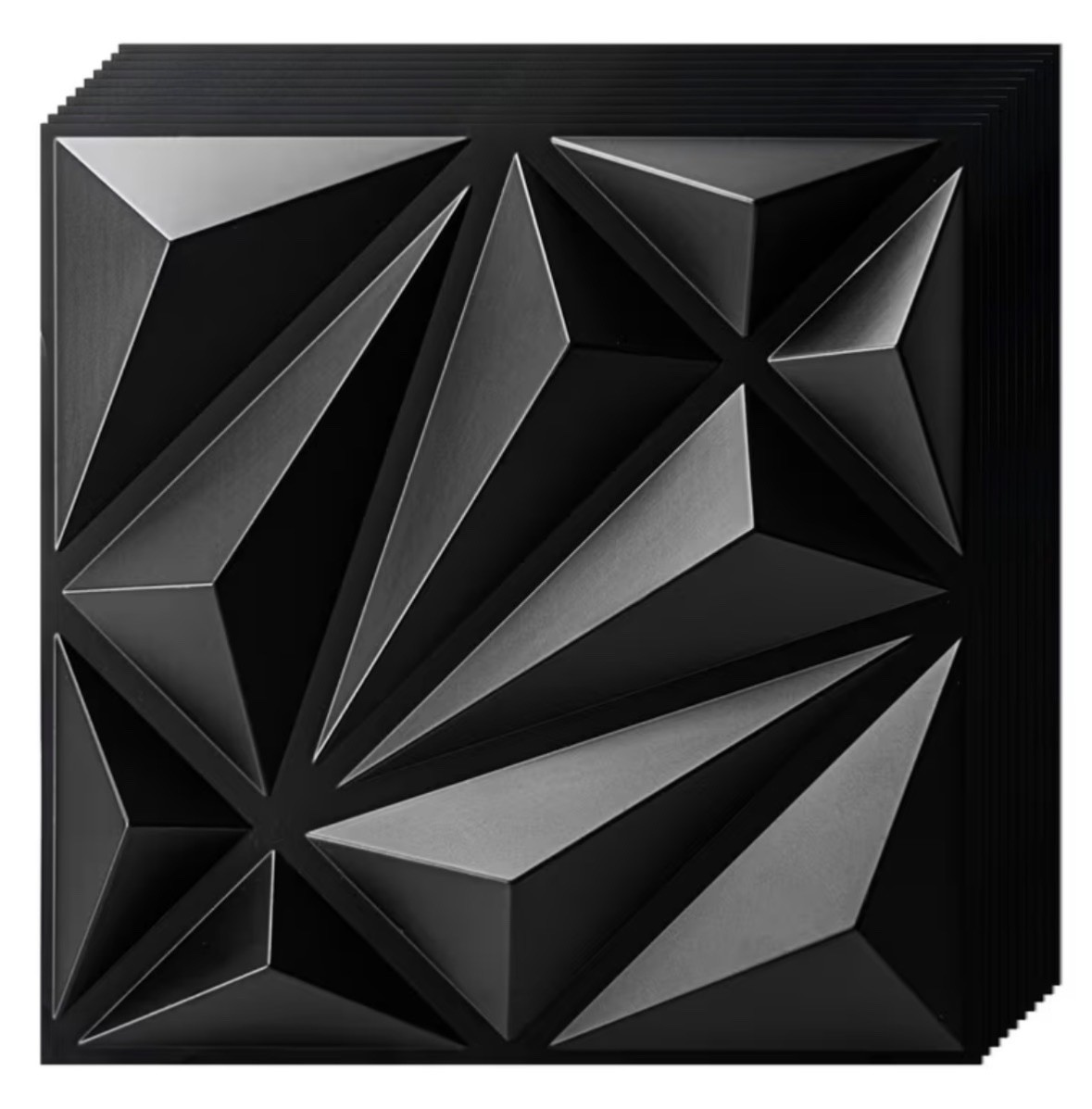 33pcs 3D Wall Panels, 11.8"x11.8", PVC Material, Lightweight & Fire Resistant