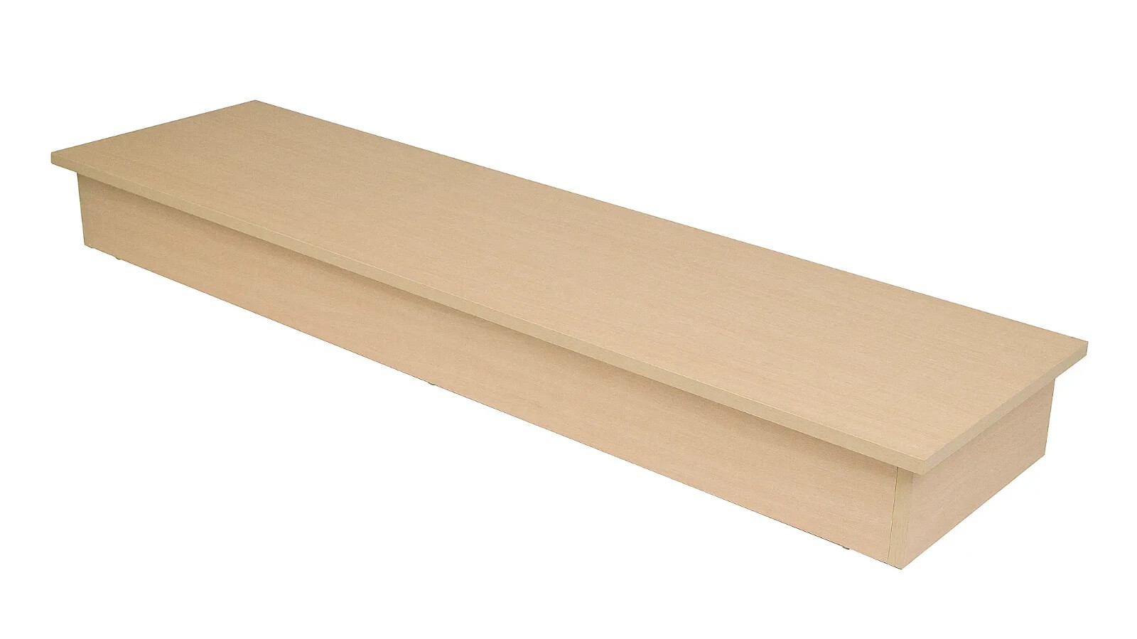 60"L x 16"W x 6"H Wood Platform Mple Bases for Glass Cubbies Econoco WD6016-MP