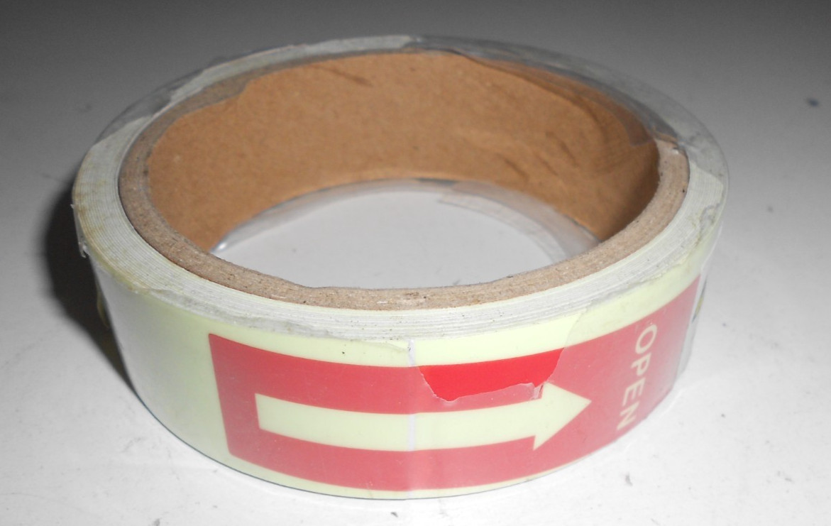 4 Rolls Glow-In-Dark Luminous Tape 1" x 5yds Free Shipping