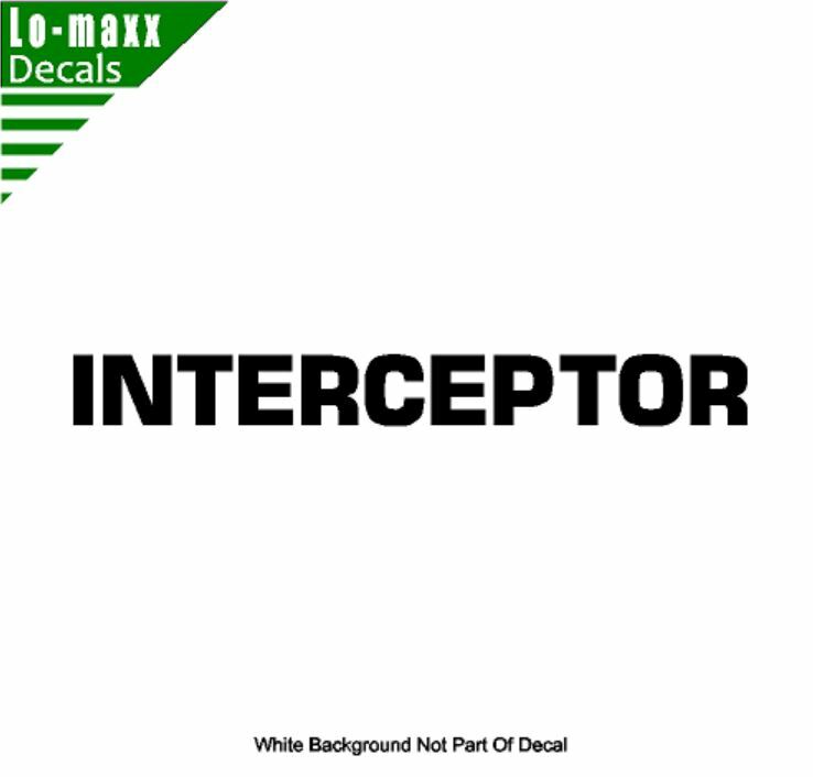 Mad Max INTERCEPTOR The Road Warrior High Performance Die Cut Vinyl Decal