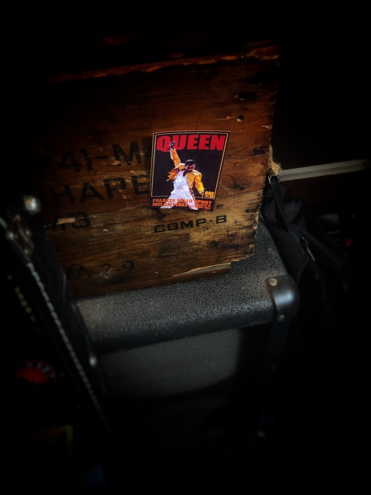 Queen Concert Poster Sticker Milan Italy 1984