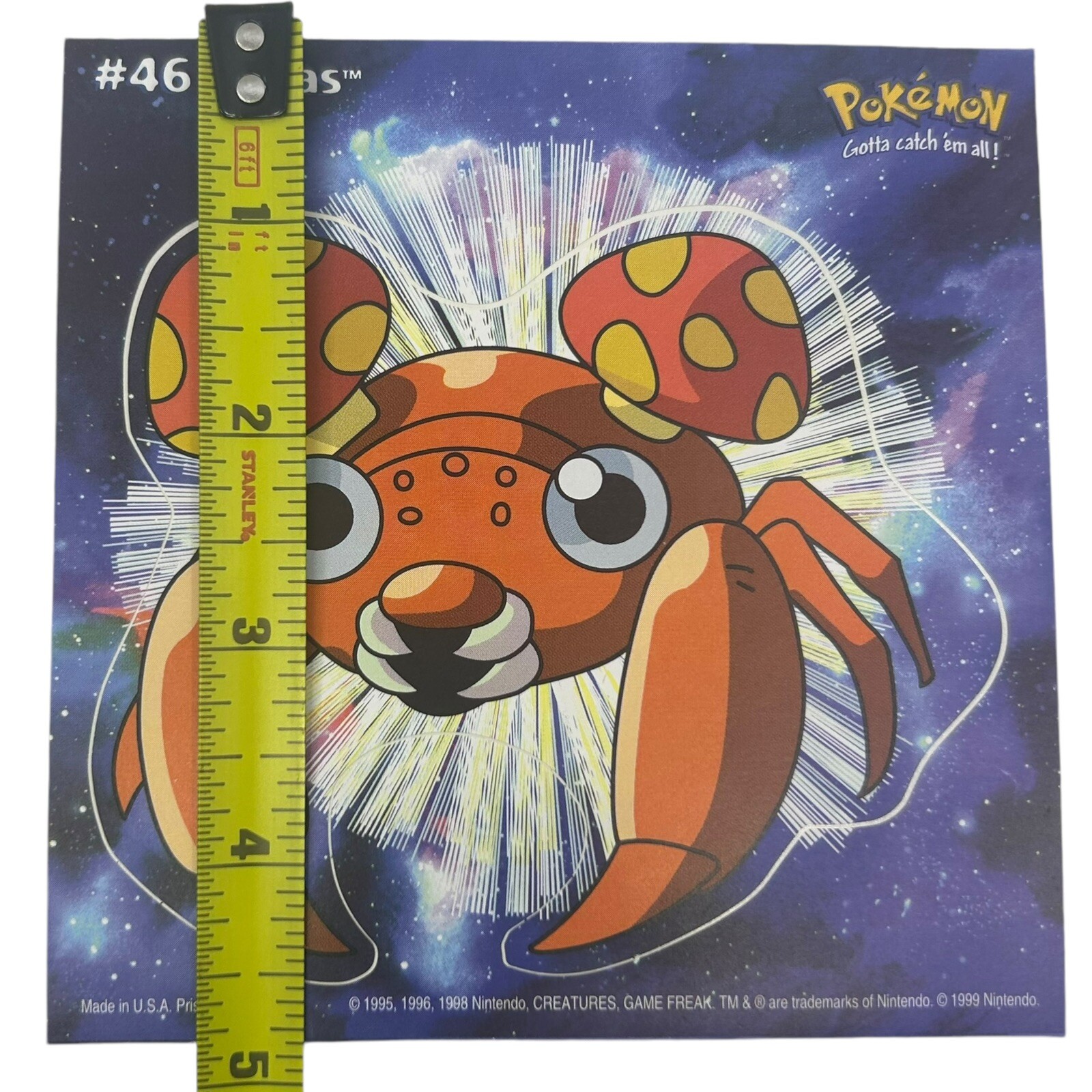 Pokemon Collect ’em Stick-Ups Paras #46 Large 4” Sticker Priss Prints