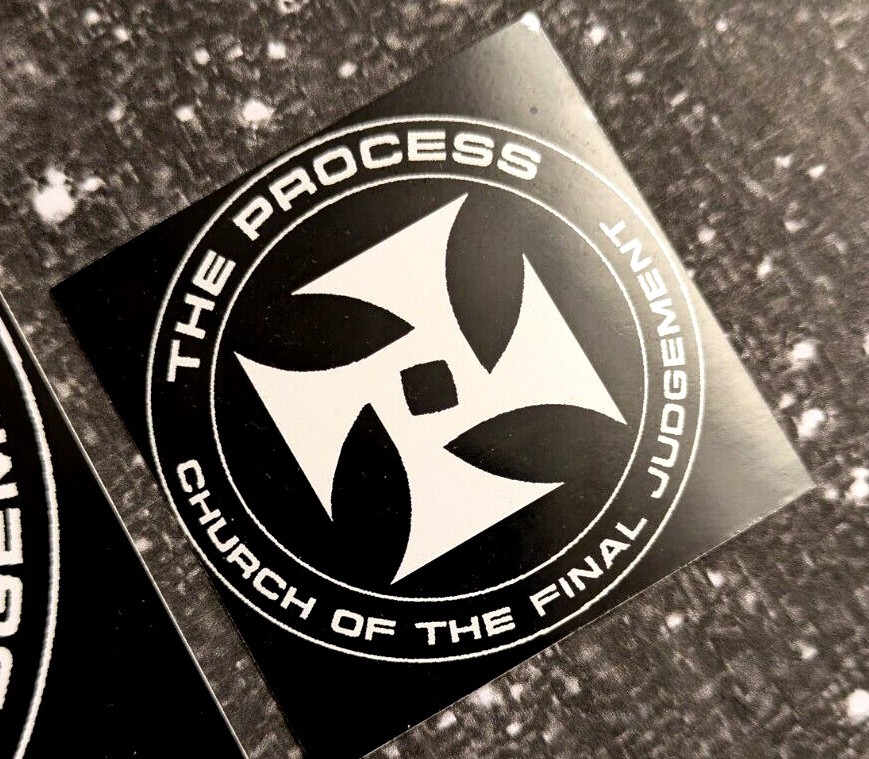 ♆ The Process Church 4" or 2" Waterproof Vinyl Sticker – Occult Sigil Rune Goth
