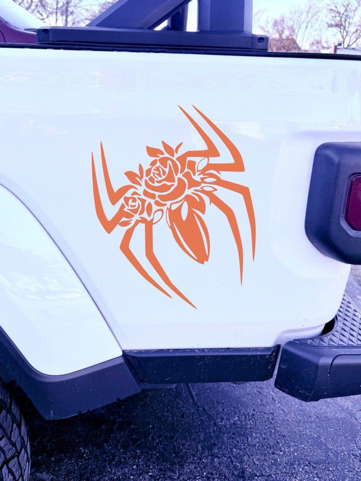 Rose spider Vinyl Decal For Vehicle Windows Laptop most smooth Surface