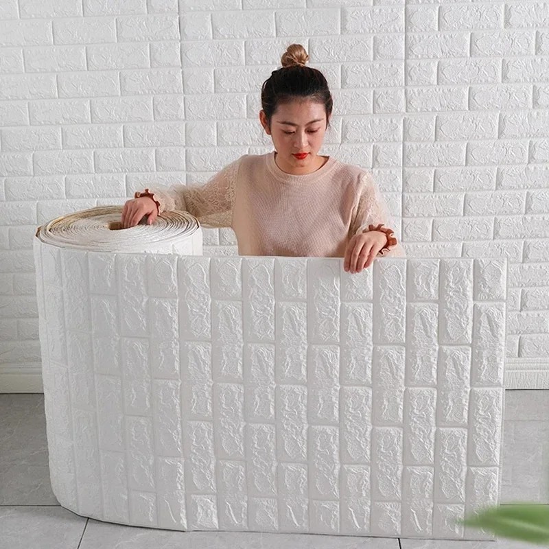 3D Foam Brick Self Adhesive Wallpaper Waterproof Wall Stickers Home Decor