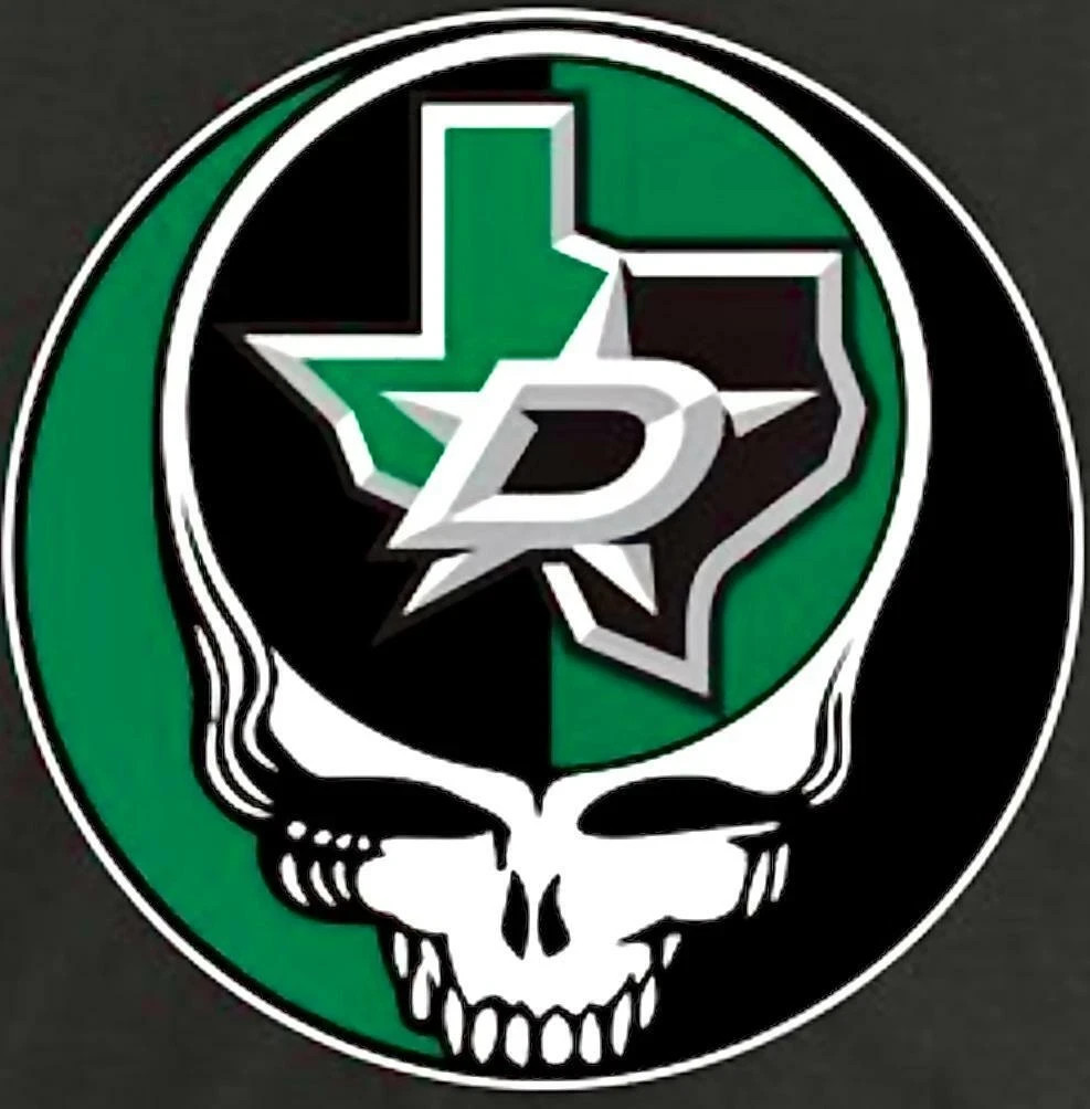 ⚡️GRATEFUL DEAD Dallas Stars Stealie Sticker *NEW* Measures 3" x 3"