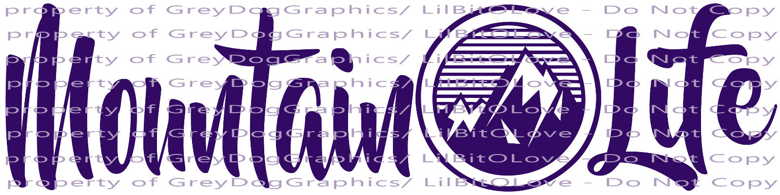 MOUNTAIN LIFE ROUND RANGE VINYL DECAL STICKER MTS MOUNTAINEER