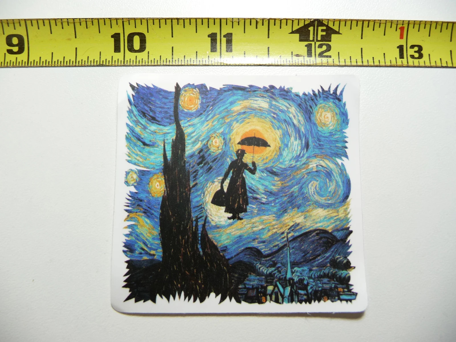 VINCENT VAN GOGH STARRY NIGHT MARY POPPINS SMALL STICKER DECAL CLASSIC ARTIST