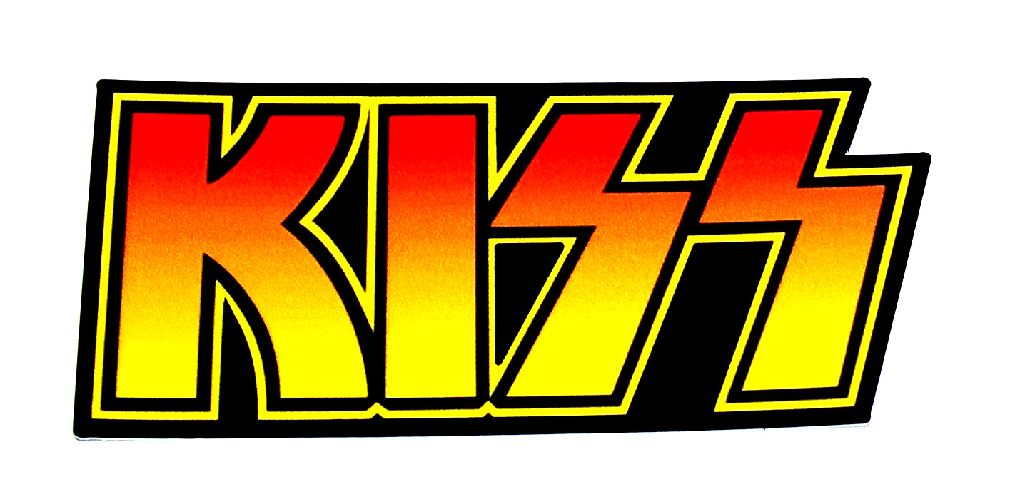 KISS – Logo Die LARGE Cut Sticker Decal Music Band Rock Disco Metal Kiss