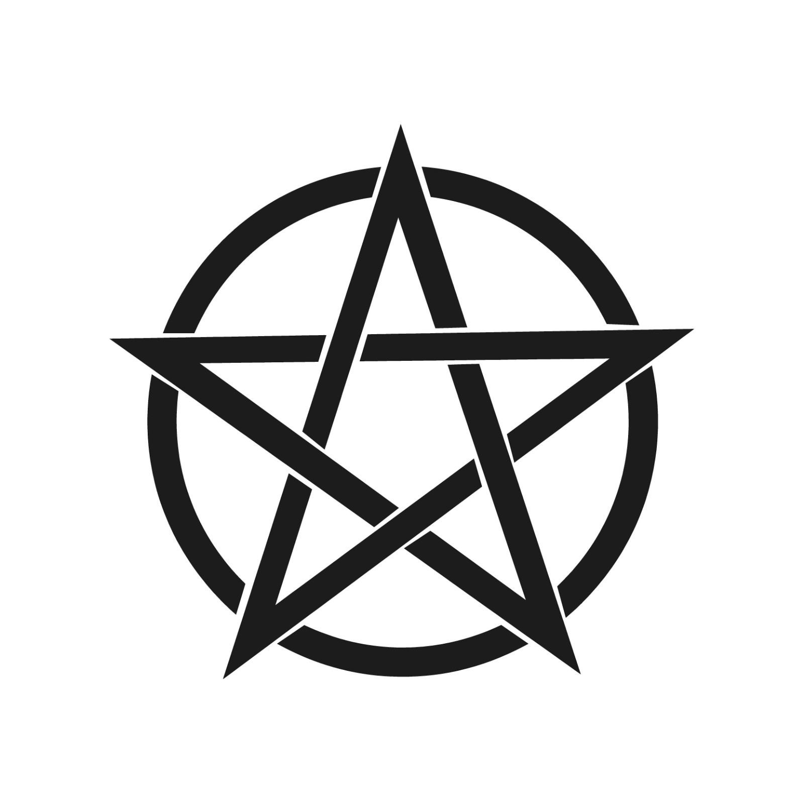 Pentacle Pentagram vinyl decal Nature Pentagram tarot Wican Wicca Pagan Sticker